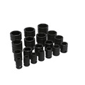 Urrea 1/2" Drive Socket Set, SAE, 19 pcs 74106